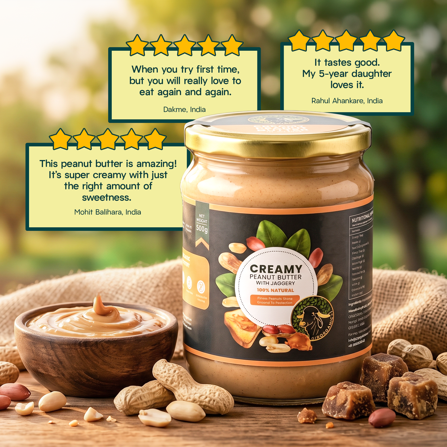 Creamy Peanut Butter with Jaggery