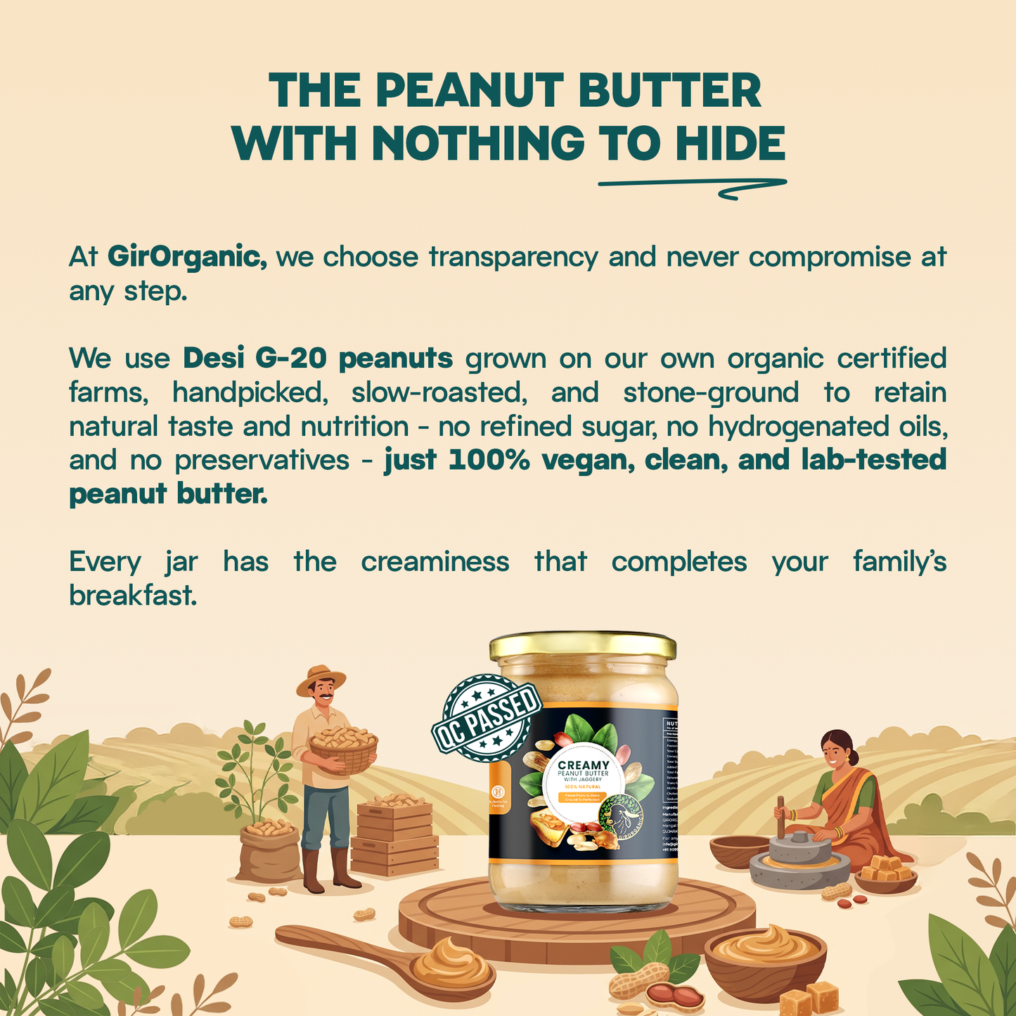 Creamy Peanut Butter with Jaggery