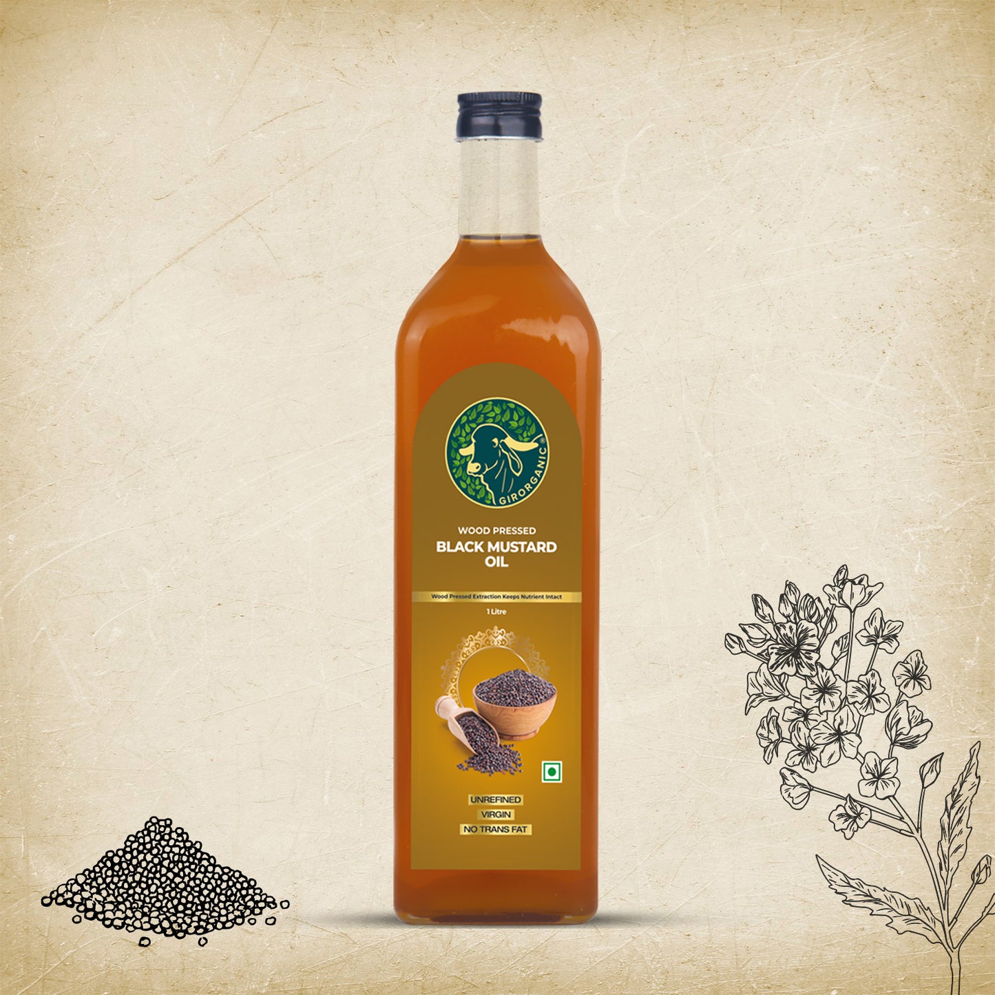 1L Glass Bottle